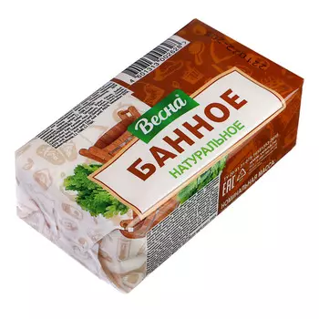 Мыло твердое Весна банное, флоу-пак 140гр, арт.1104