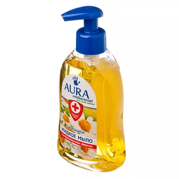 Мыло жидкое AURA с антибактериальным эффектом, 300мл, ромашка, арт.05840