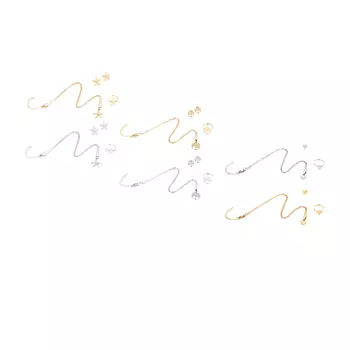 Набор бижутерии BERIOTTI: серьги, кольцо, подвеска, 4 дизайна