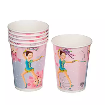 Набор бумажных стаканов, 6шт, 250мл, арт Л