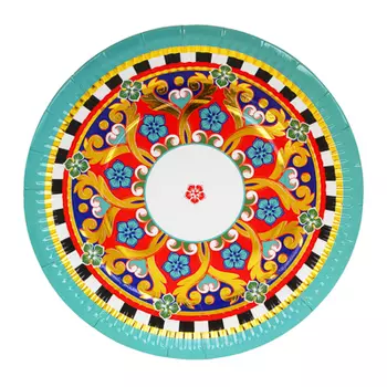 Набор бумажных тарелок 23см 6шт, Арт ФК