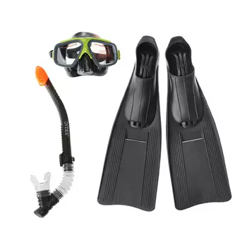 Набор для плавания: маска, трубка, ласты, возраст от 14 лет, INTEX, 55657