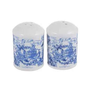 Набор для соли и перца 4x4х7 см, керамика, MILLIMI "Гравюра"