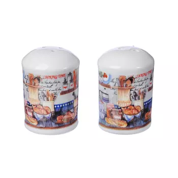 Набор для соли и перца, керамика, MILLIMI "Хлеб"