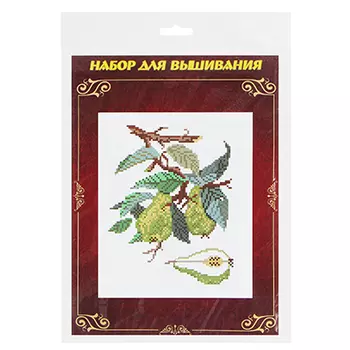 Набор для вышивки 20х28см "Натюрморт" (канва, нитки мулине, игла), 8 дизайнов