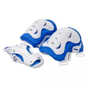 Набор для защиты: колени, локти, запястья, двухцветный, размер М, пластик, SILAPRO