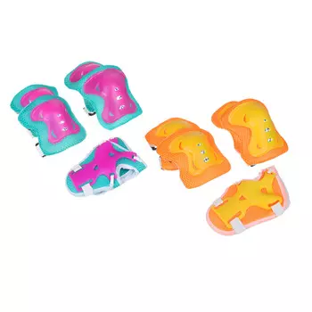 Набор для защиты: колени, локти, запястья, однотонный, размер S, пластик, SILAPRO