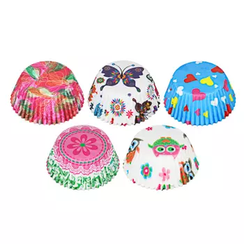 Набор формочек для капкейков 120 шт, 5x3x7 см