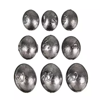 Набор грузов AZOR FISHING "Оливка" 3,5-7-10 гр, 3 шт