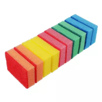 Набор губок для мытья посуды 10 шт, 9х6,5х2,5 см, VETTA "Премиум"