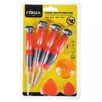 Набор инструментов для ремонта мобильного телефона FORZA металл, пластик, 7 предметов