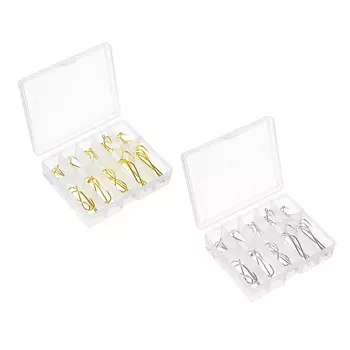 Набор крючков,50 штук, золото, 10 размеров