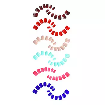 Набор накладных ногтей на клеевой основе ЮниLook, 24 пластины