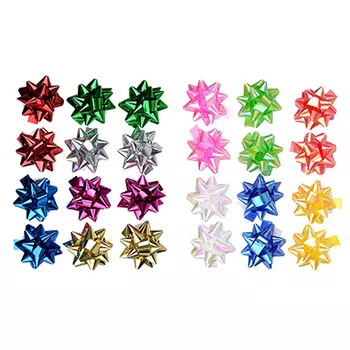 Набор подарочных бантов, 12 шт, 2 вида