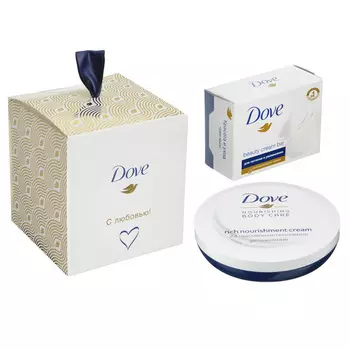 Набор подарочный DOVE "С Любовью для Вас" (крем 75мл + мыло 100г)