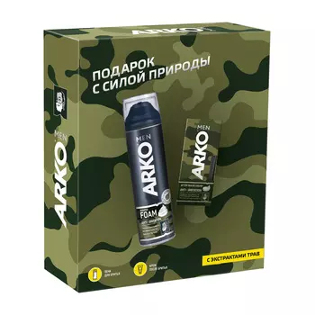 Набор подарочный муж. "Арко" Anti Irrit(пена д/бритья 200мл + крем после бритья 50мл) 5069