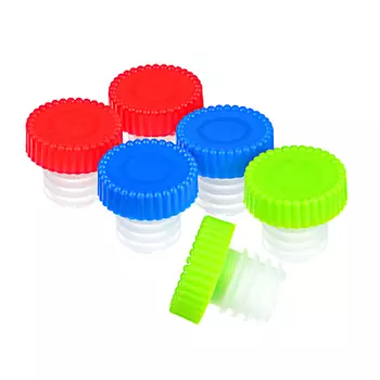 Набор пробок для бутылки 6 шт, пластик, 2,5х2,5 см