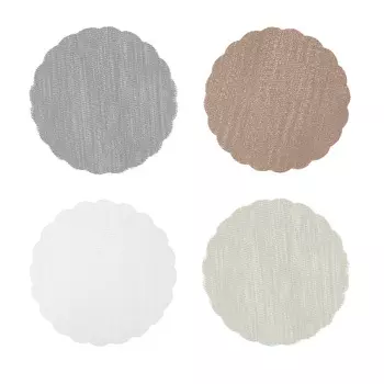 Набор противоскользящих салфеток 4шт., ПВХ, d32см, 4 цвета, VETTA