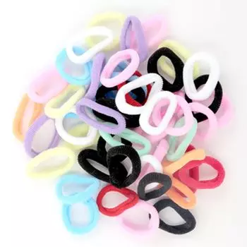 Набор резинок для волос 30шт., 5 см, полиэстер, 7 цветов