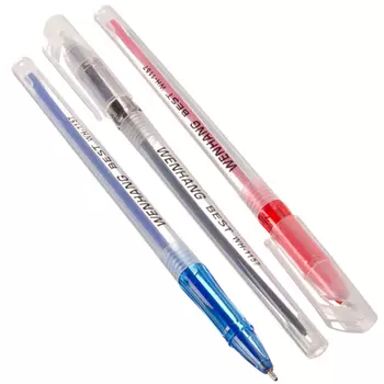 Набор ручек шариковых 3шт, черный, синий, красный, арт.111