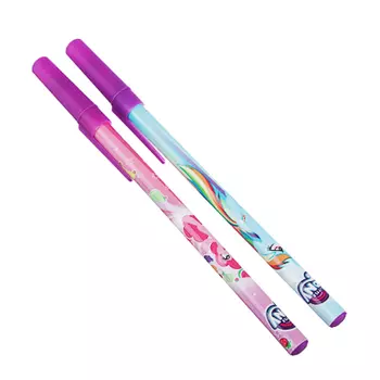 Набор ручек шариковых синих, 2шт, "Лицензии", цв.печать на корпусе, пластик, в пакете