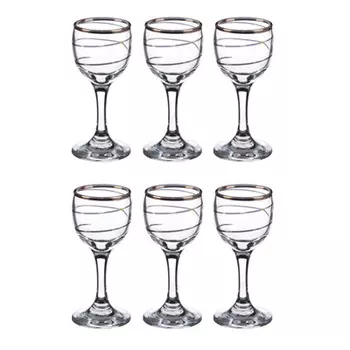 Набор рюмок 6шт для водки 50 мл, "Спираль", в под/уп, арт 1713-3