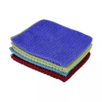 Набор салфеток универсальных из микрофибры 4 шт, 25x35 см, 230 гр./кв.м., 4 цвета, VETTA "Полоски"