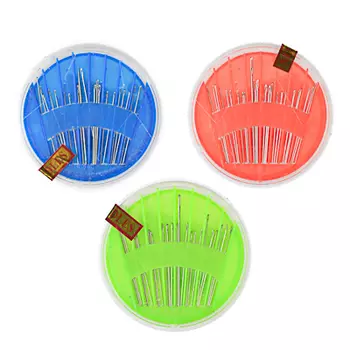 Набор швейных игл 24шт, сталь