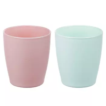 Набор стаканов 0,25л, 3шт, пластик, 2 цвета