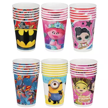 Набор стаканов бумажных 6шт, 250мл, 6 дизайнов, лицензия