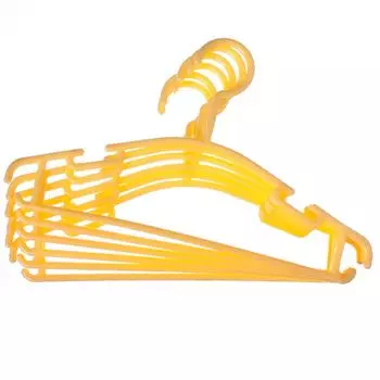 Набор вешалок для одежды 6 шт., пластик, 27см, арт.9129