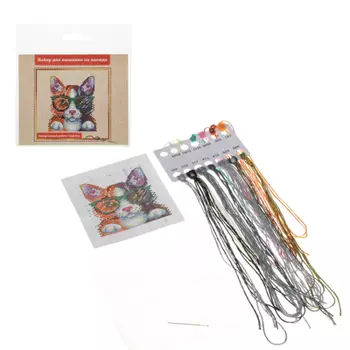 Набор вышивки на одежде, водорастворимая канва, нити, игла, 6-12 дизайнов