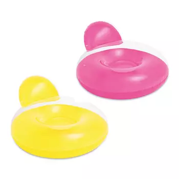 Надувное кресло со спинкой 58889 INTEX, 137х122 см в 2 цветах