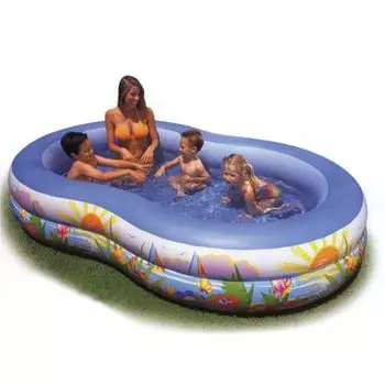 Надувной бассейн для детей INTEX 56490 Лагуна 262x160x46 см от 3 лет