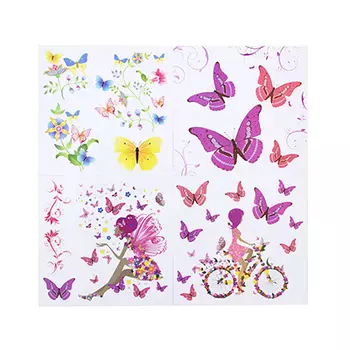 Наклейка интерьерная, ПВХ, 28х29см, 4 дизайна, арт.19-07-10