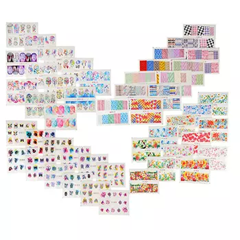 Наклейки для дизайна ногтей, 36-48 дизайнов, #1