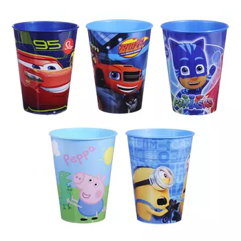 НД ПЛЭЙ Стакан пластиковый, 260мл, пластик, 7,6х7,6х9,7см, 6 дизайнов