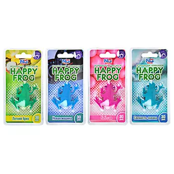 NEW GALAXY Ароматизатор гелевый Лягушка, бабл гам, свежесть океана, новая машина, летний бриз