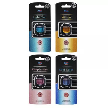 NEW GALAXY Ароматизатор на дефл. Автопарфюм, L`mperatrice, Cool water, Light blue, Million