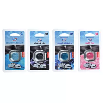 NEW GALAXY Ароматизатор на дефлектор Ventrfresh, бабл гам, свежесть океана, новая машина, черный лед