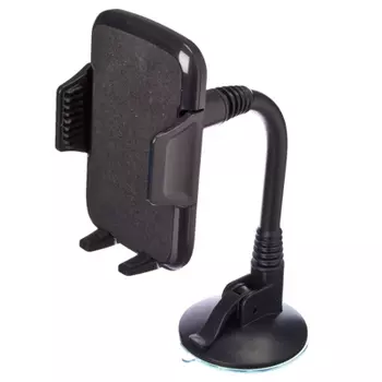 NEW GALAXY Держатель смартфона, на присоске универс на гибк штанге (выс не огранич., шир. 50-94мм)