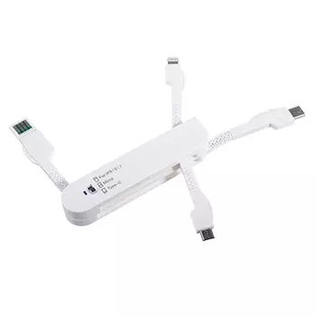 NEW GALAXY Мульти-зарядное устройство 3 в 1 (для IPhone 5 / Android/ type-C)