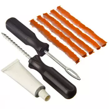 NEW GALAXY Набор для ремонта бескамерных шин №1: клей, 5 жгутов, I-инструмент