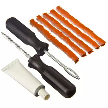 NEW GALAXY Набор для ремонта бескамерных шин №1: клей, 5 жгутов, I-инструмент