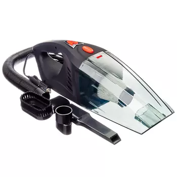 NEW GALAXY Пылесос автомобильный, 120Вт, 4 насадки, сухая и влажная уборка, провод 3м, 12В