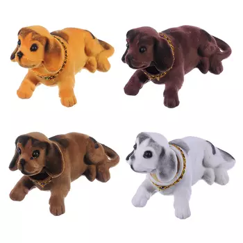 NEW GALAXY Собачка на приборную панель, ворс, пластик, 13x8см