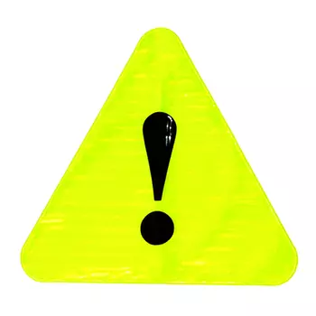 NEW GALAXY Табличка светоотражающая "Внимание!", 15x13,5см