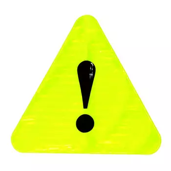 NEW GALAXY Табличка светоотражающая "Внимание!", 15x13,5см