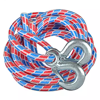 NEW GALAXY Трос буксировочный с крюками (авиационный капрон) 5т, в чехле, 5м