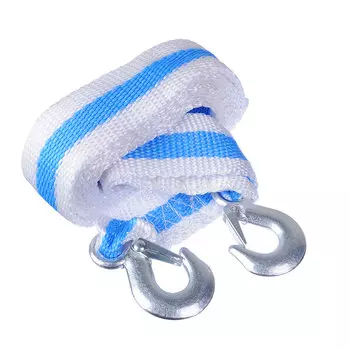 NEW GALAXY Трос-ремень буксировочный 10 т, в пакете, с крюками, 5м